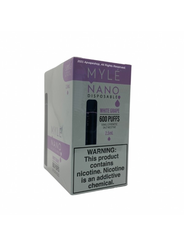 MYLE NANO DISPOSABLE VAPE DEVICE