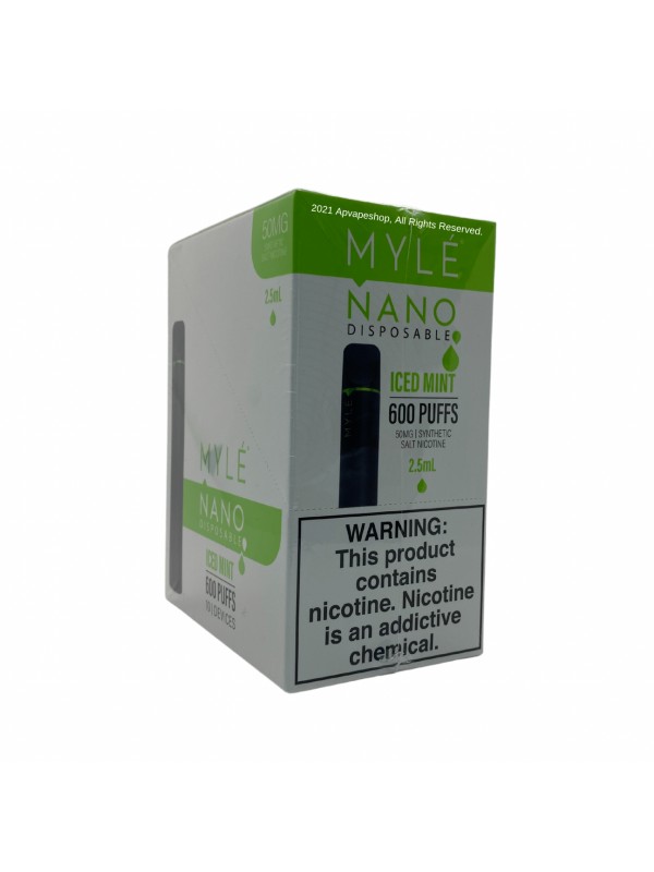 MYLE NANO DISPOSABLE VAPE DEVICE