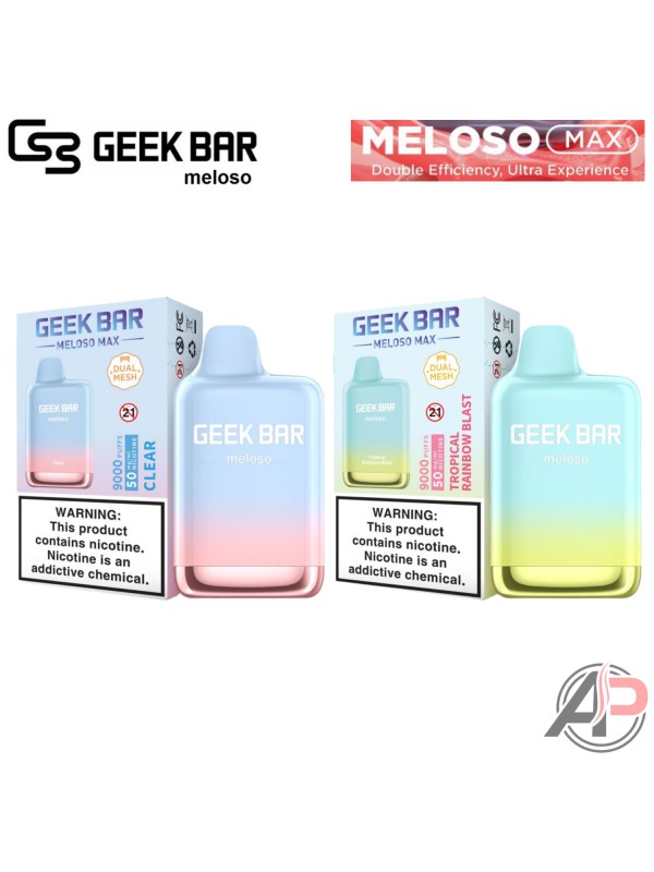 Geek Bar Meloso Max 9000 Puff Disposable Vape Devi...