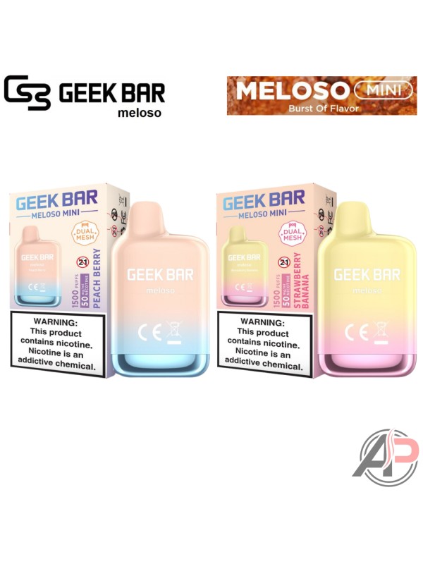 Geek Bar Meloso Mini 1500 Puff Disposable Vape Dev...