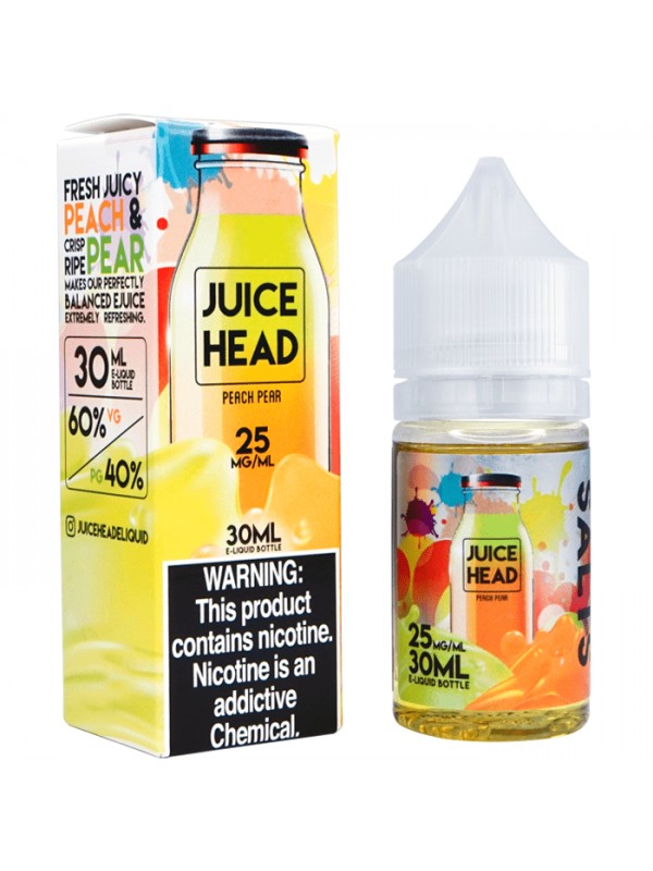 Peach Pear Salt Nic By Juice Head (30ml)