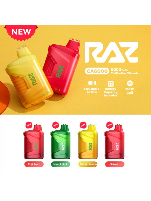 Raz CA6000 Puff Disposable Vape Device