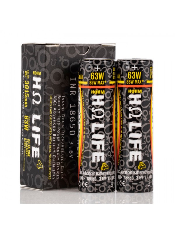 HOHM TECH LIFE 4 18650 3015MAH 22.1A BATTERY