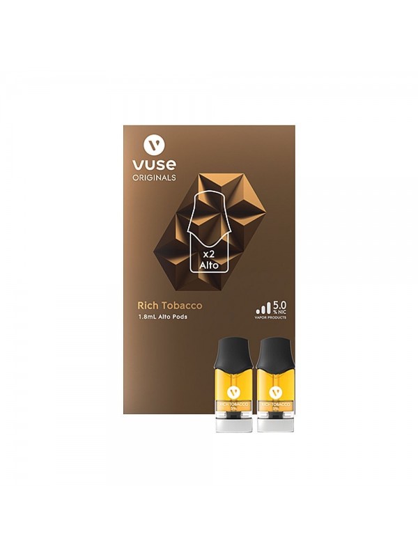 VUSE Alto Rich Tobacco Pods Pack of 2 | Compatible with Vuse Alto