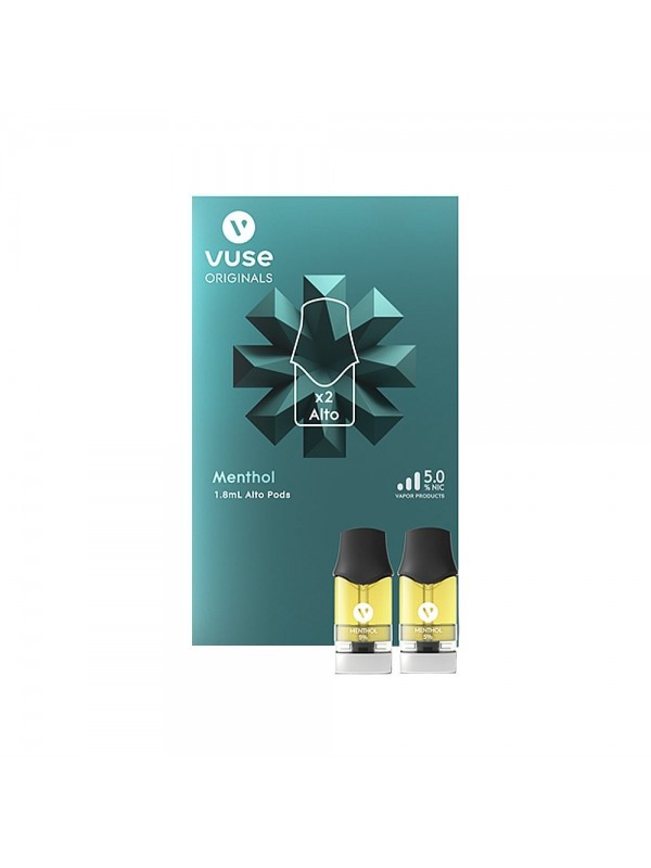 VUSE Alto Menthol Pods Pack of 2 | Compatible with Vuse Alto